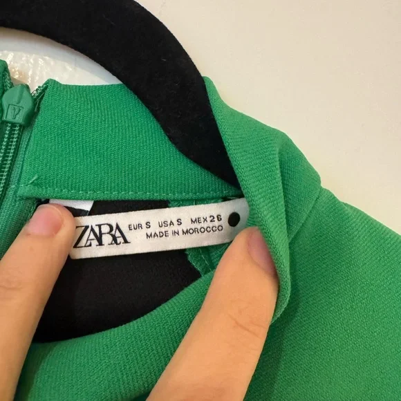 Zara Vibrant Green Dress - Picture 3 of 5
